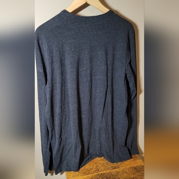 Rough Dress men's medium longsleeve cotton tee charcoal heathered grey - Picture 5 of 5